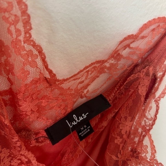 Lulus Terracota Lace‎ Cami Tank Top XS - Picture 4 of 4
